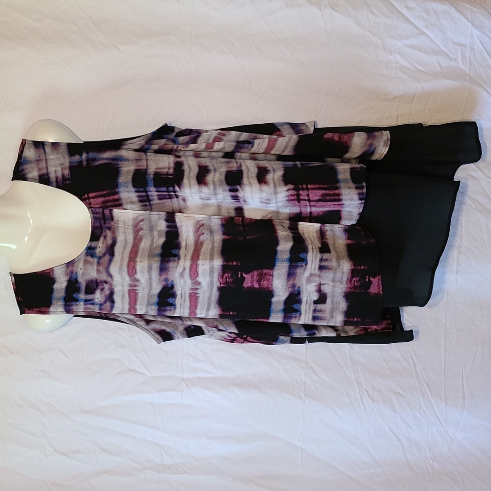 Melissa McCarthy Seven Tank, Black,Blue,Purple, 1X